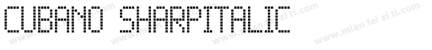 cubano sharpitalic字体转换